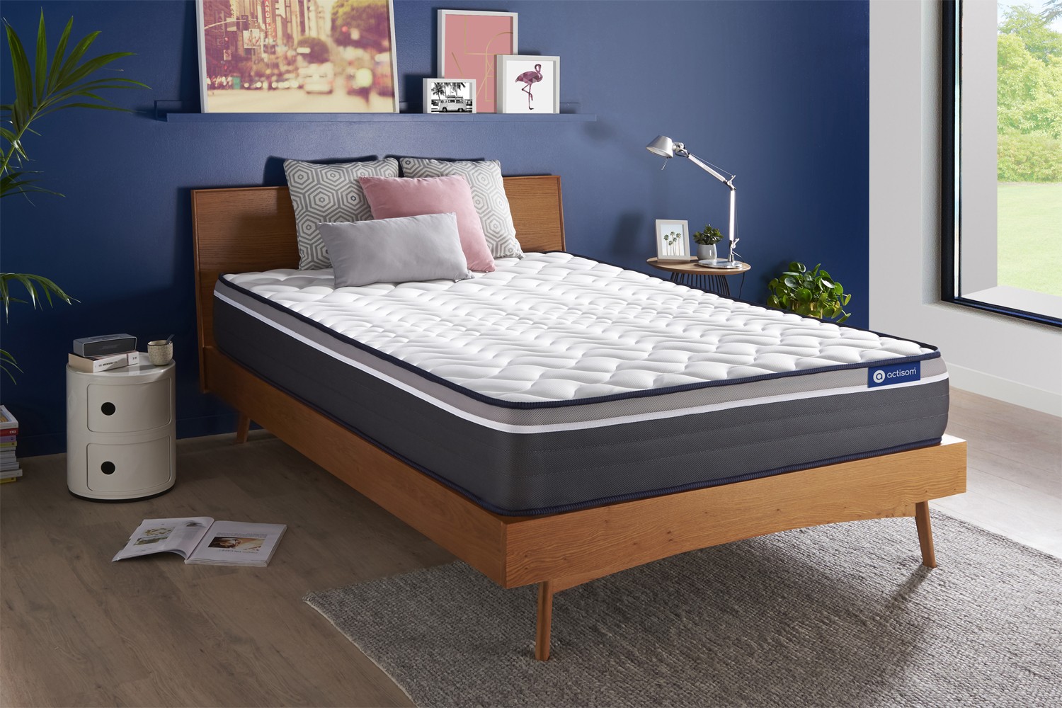 Matelas 160x200 queen-size à ressorts ensachés - Literie 100