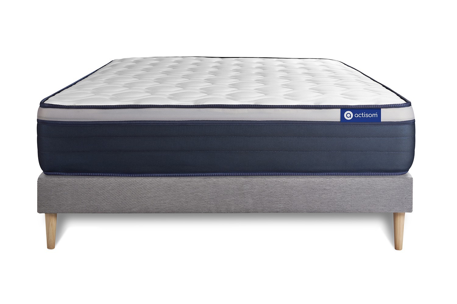 Matelas + sommier 140x190 ressorts ensachés ACTISOM - Actiflex pur -  Conforama