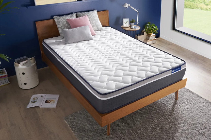 Matelas 140x210 cm Ressorts ensachés et Mémoire de forme - Actiflex Plus