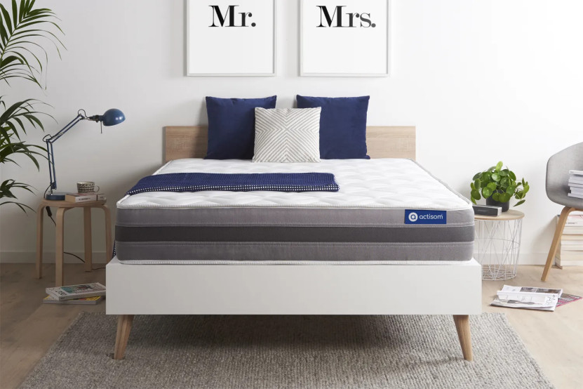 Matelas 180x210 cm Latex et mémoire de forme - Actilatex Relax