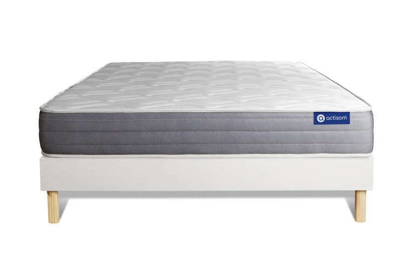 Ensemble Matelas Sommier 180x200 cm - Sommier Blanc (en kit) - Actilatex Dream