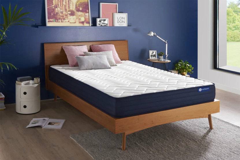 Matelas 140x210 cm Ressorts ensachés et Mémoire de forme - Actiflex Life