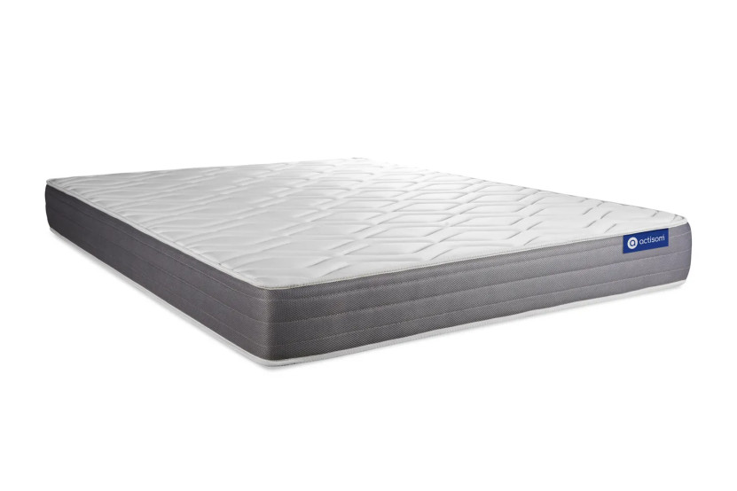 Pack lit complet 160x200 cm - Matelas + Sommier Blanc (en kit) + 2 oreillers + Couette - Actilatex Dream