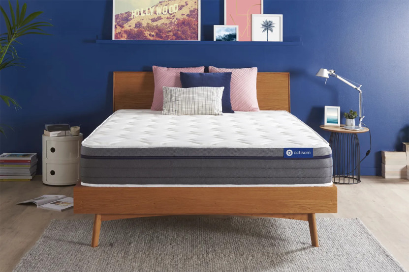 Matelas 140x210 cm Ressorts ensachés et Mémoire de forme - Actiflex Zen
