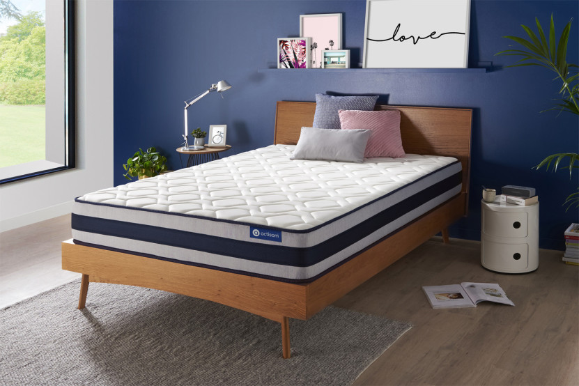 Matelas 160x195 cm Ressorts ensachés et Mémoire de forme - Actiflex Ergo