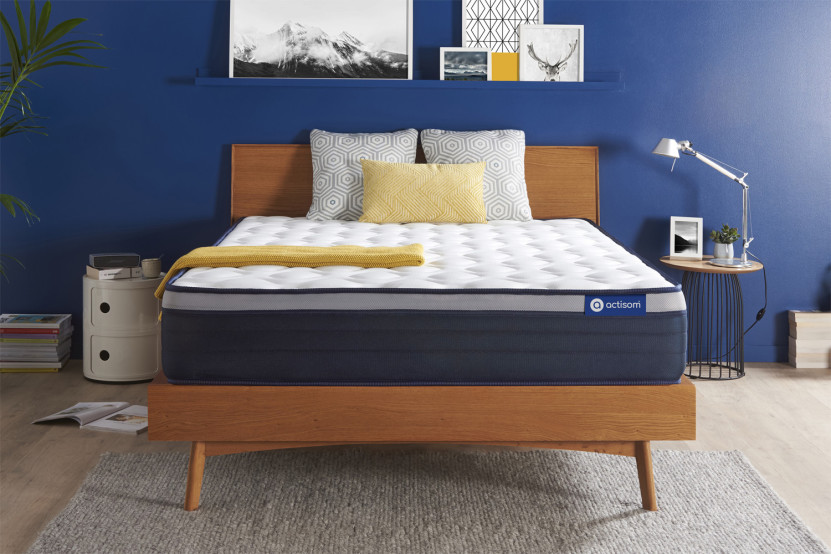 Matelas 160x195 cm Ressorts ensachés et Mémoire de forme - Actiflex Max