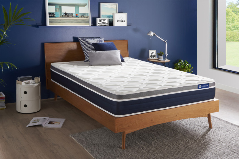 Matelas 160x210 cm Ressorts ensachés et Mémoire de forme - Actiflex Confort