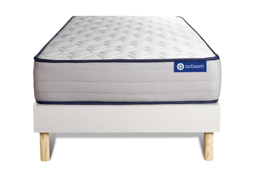 Ensemble Matelas Sommier 80x200 cm - Sommier Blanc (en kit) - Actiflex Form