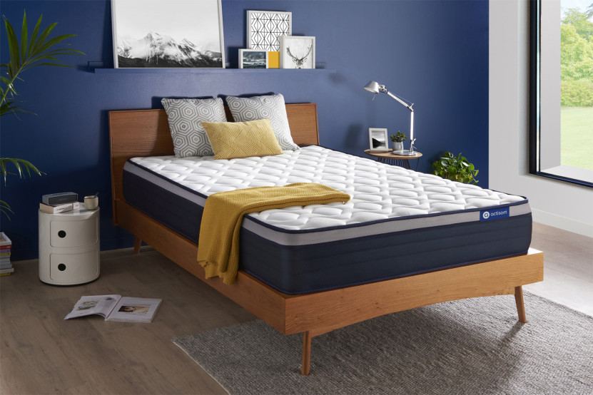 Matelas 140x220 cm Ressorts ensachés et Mémoire de forme - Actiflex Max