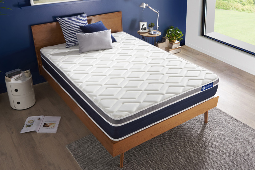 Matelas 150x200 cm Ressorts ensachés et Mémoire de forme - Actiflex Confort