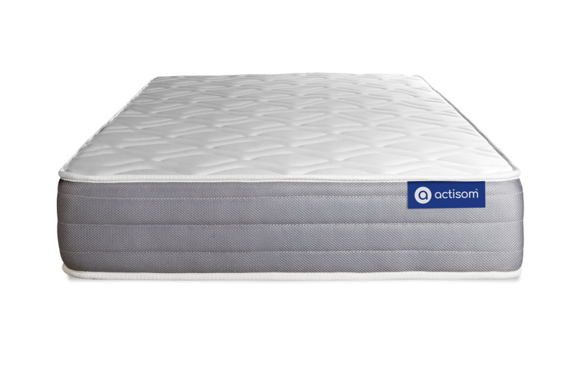 Ensemble Matelas Sommier 80x200 cm - Sommier Gris (en kit) - Actilatex Dream