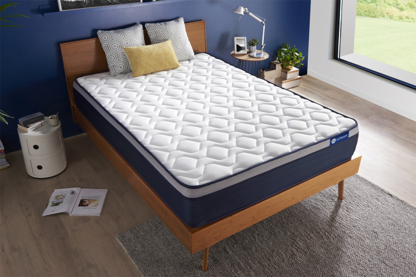 Matelas 120x220 cm Ressorts ensachés et Mémoire de forme - Actiflex Max