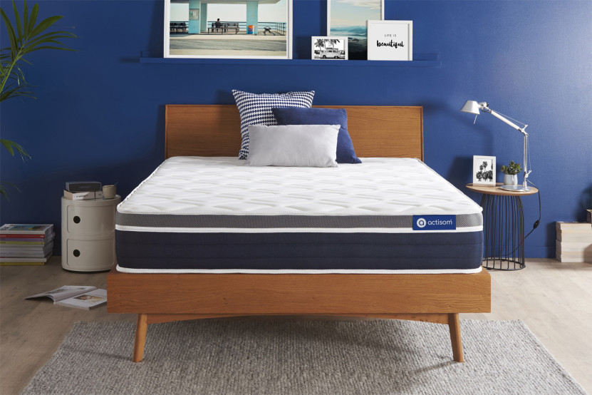 Matelas 150x200 cm Ressorts ensachés et Mémoire de forme - Actiflex Confort
