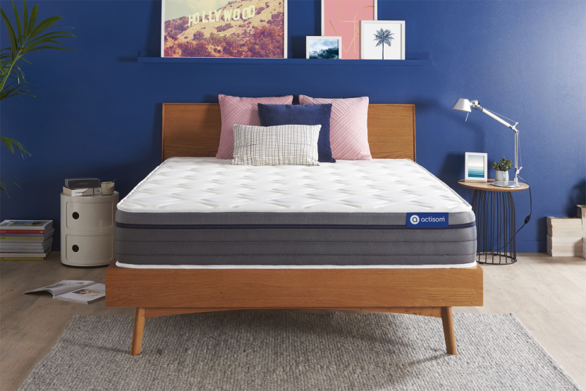 Matelas 135x200 cm Ressorts ensachés et Mémoire de forme - Actiflex Zen